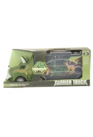 Transporter z 4 dinozaurami + akcesoria Adar