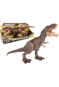 Dinozaur t-rex z ruchoma g�owa �wieci i ryczy