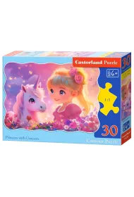 Puzzle 30 el. Princess with Unicorn CASTORLAND B-03853