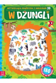 W d�ungli. Aktywizuj�ca ksi��eczka z naklejkami 3D. Zestaw 180 naklejek w �rodku