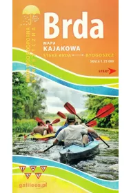 Brda. Mapa kajakowa Stara Brda-Bydgoszcz, wodoodporna 1:75 000