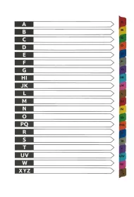 D.rect Przek�adki kartonowe A-Z index laminowany