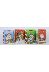 Beniamin Torebka �wi�teczna 3D pionowa �w Miko�aj 12 szt.