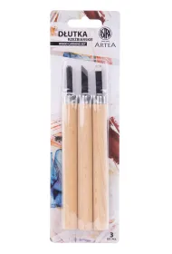 Astra Zestaw d�ut do rze�bienia w drewnie 3 szt.