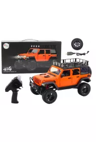 Auto terenowe R/C 2.4G nap�d 4x4 pomara�czowy LeanToys