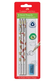 Faber-Castell O��wki tr�jk�tne Morski �wiat + gumka 3 szt.