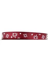 Pogotowie Florystyczno �lubne Wst��ka satynowa w gwiazdki 12 mm/22mb