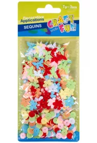 Craft with Fun Cekiny pastelowe 3 wzory