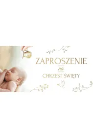 AbCard Zaproszenie na Chrzest Z115 (5 szt)