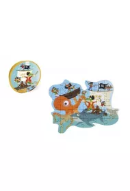 Puzzle konturowe 29 el. Piraci Scratch