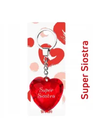 Be-Happy Gifts Brelok serce Super Siostra
