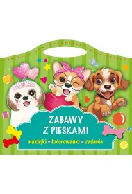 Zabawy z pieskami. Naklejki, kolorowanki, zadania