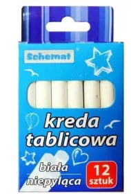 Kreda tablicowa 12szt biaa