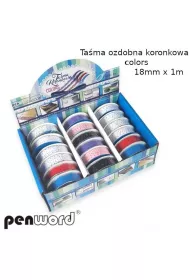 Penword Ta�ma ozdobna koronkowa 18mm, 18 x 1m