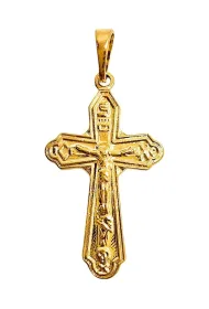 Zawieszka Krzy�yk Poz�acany 27x16mm