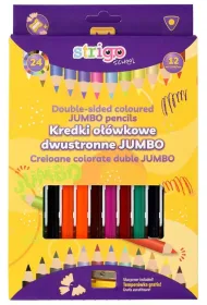 Strigo Kredki o��wkowe tr�jk�tne Jumbo 12 szt.