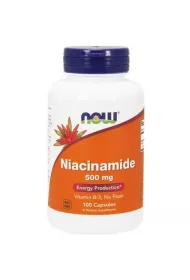 Now Foods Witamina B3 - Niacyna (Niacinamide) 500 mg Suplement diety 100 kaps.