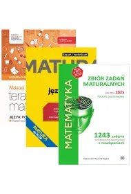 Pakiet Matura 2026: Nowa Teraz matura. J�zyk polski. Vademecum. Zakres podstawowy, J�zyk polski. Egzamin ustny. Repetytorium maturalne, Matematyka. Zbi�r zada� maturalnych. Lata 2010-2025. Poziom podstawowy
