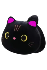 Maskotka przytulanka kot czarny 18cm LeanToys