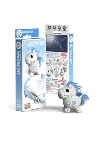 Puzzle Jednoro�ec B��kitny Eko Uk�adanka 3D Qelements