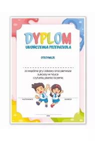 LearnHow Dyplom A4 ukoczenia przedszkola - rowy 10 szt