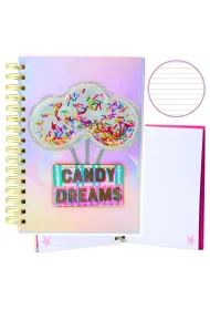 LeanToys Notatnik A5 Candy Dreams linia 90 kartek