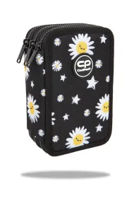 CoolPack Pi�rnik potr�jny z wyposa�eniem Jumper 2 Daisy Black