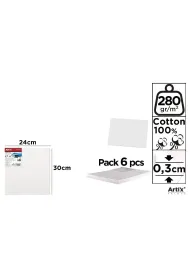 Artix Tablica malarska 24x30x0,3cm 280G/m2 (6 szt)