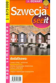 Szwecja seeit. Mapa samochodowa