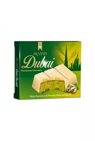 Alyan Dubajska Czekolada Biaa z Nadzieniem Pistacjowym i Kunaf 100 g