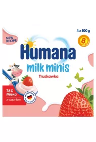 Humana Milk Minis Deserek jogurtowy po 8. miesicu truskawka 400 g