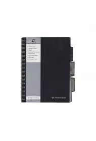 Pukka Pad Ko�ozeszyt A5 PCV Projeck Black kratka 125 kartek