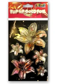 Naklejki foliowe Gold Lilies PENMATE
