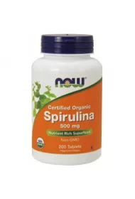 Now Foods Spirulina 500 mg Suplement diety 200 tab.