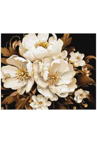 Metallic extra Malowanie po numerach - Bia�a delikatno�� 40x50cm