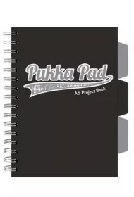 Pukka Pad Project Book A5 Black kratka 100 kartek 3 szt.