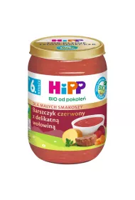 Hipp Barszczyk czerwony z delikatn woowin po 6. miesicu 190 g Bio