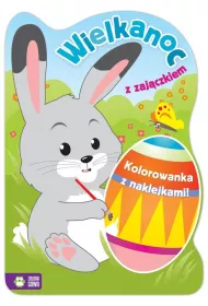 Wielkanoc z zaj�czkiem Kolorowanka z naklejkami