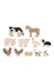 Puzzle Zwierz�tka drewniane odgrywanie r�l 11el Micki