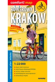 Rowerowy Krak�w laminowany rowerowy plan miasta