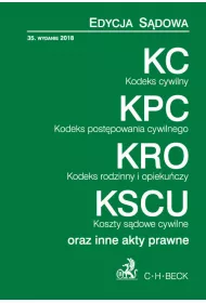 Kodeks cywilny. Kodeks post�powania cywilnego. Kodeks rodzinny i opieku�czy. Koszty s�dowe cywilne. Wydanie 35