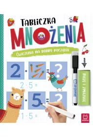 Tabliczka mno�enia. �wiczenia na dobry pocz�tek. Pisz� i zmazuj�