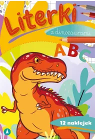 Ksi��ka edu. B5 Literki z dinozaurami  Naklejki SKRZAT 072167 SK