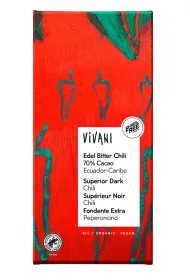 Vivani Czekolada gorzka z chili 80 g Bio