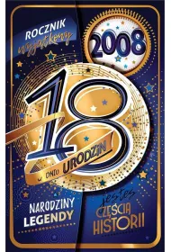 AbCard Kartka okoliczno�ciowa Urodziny 18