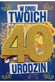 Yeku Karnet Urodziny 40 m�skie