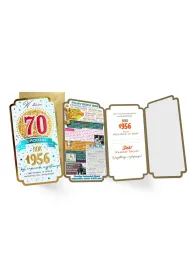 Kukartka Karnet PM-454 Urodziny 70  cyfry, roczniki  2026
