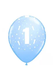 Godan Balon z nadrukiem "1" pastelowe 11 cali