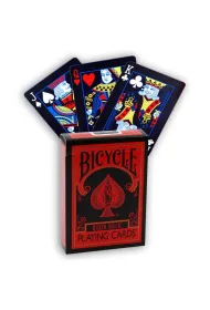 Bicycle Rider Back Reverse, karty do gry, czerwono-czarne