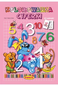 Kolorowanka cyferki